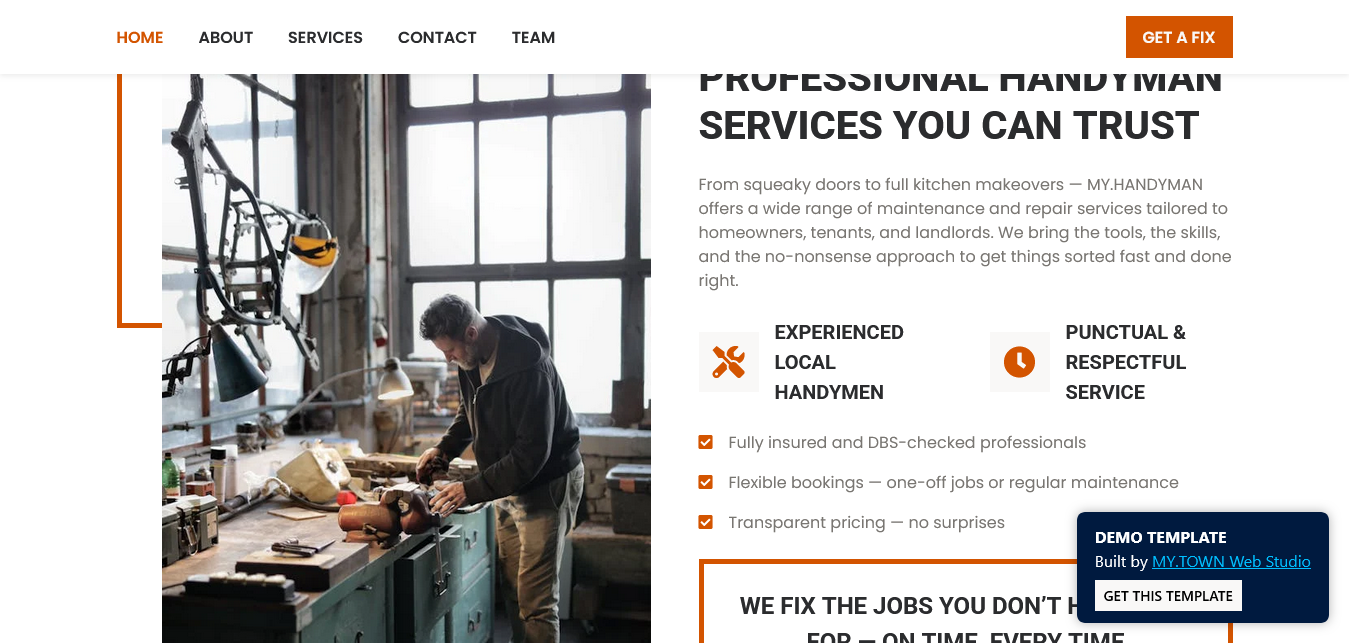 Handyman Website Demo